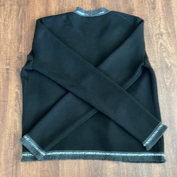 Tory Burch Knit Embellished Sweater Jacket - Picture 7 of 11